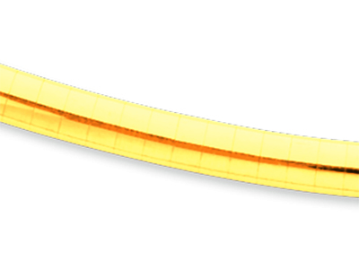 Collier Oméga bombé 4 mm, 42 cm, Or jaune 18k - Image Standard - 2