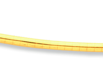 Collier Oméga rond 2 mm, 42 cm, Or jaune 18k - Image Standard - 2
