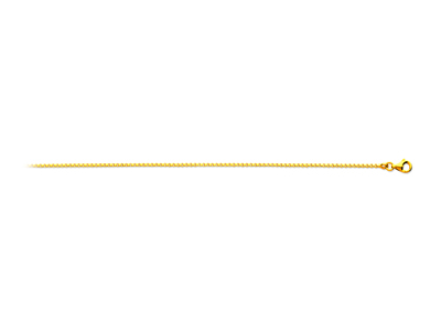 Chaîne maille Vénitienne 1,24 mm, 45 cm, Or jaune 18k