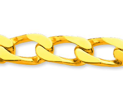 Bracelet identité maille Cheval serrée 7 mm, 20,5 cm, Or jaune 18k - Image Standard - 2