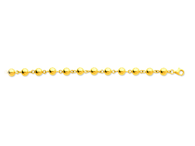 Bracelet Boules marseillais 6 mm, 19 cm, Or jaune 18k
