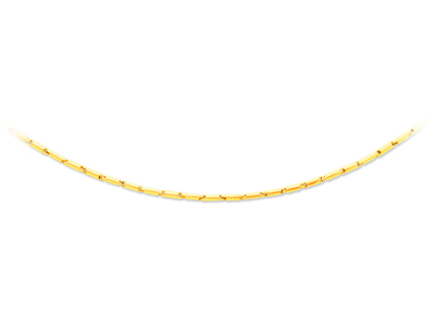 Collier Tubes 2,30 mm, 42 cm, Or jaune 18k