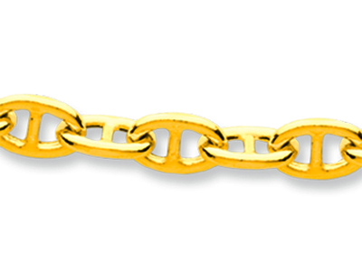 Chaîne maille Forçat Marine 6,20 mm, 50 cm, Or jaune 18k - Image Standard - 2