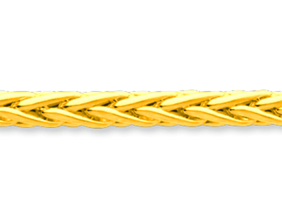 Bracelet maille Palmier creuse 4 mm, 18 cm, Or jaune 18k - Image Standard - 2