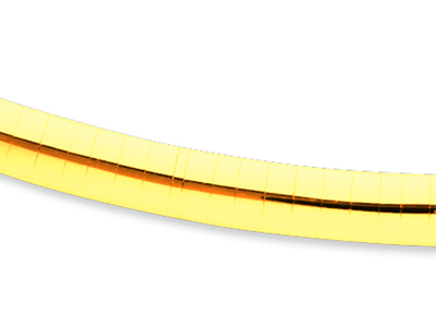 Collier Oméga bombé 6 mm, 42 cm, Or jaune 18k - Image Standard - 2