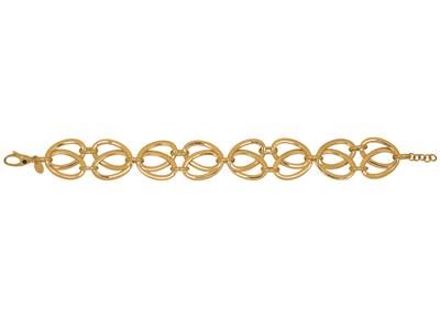 Bracelet multi anneaux volume 18 mm, 18+1 cm, Or jaune - Image Standard - 1