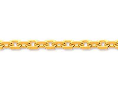 Chaîne maille Forçat diamantée 1,80 mm, 42 cm, Or jaune 18k - Image Standard - 2