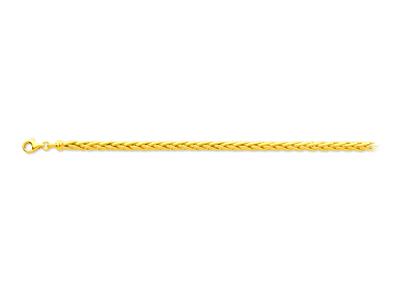 Bracelet maille Palmier 4 mm, 20 cm, Or jaune 18k