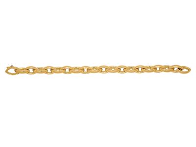 Bracelet Coques mailles Amandes 9,5 mm, 20 cm, Or jaune 18k