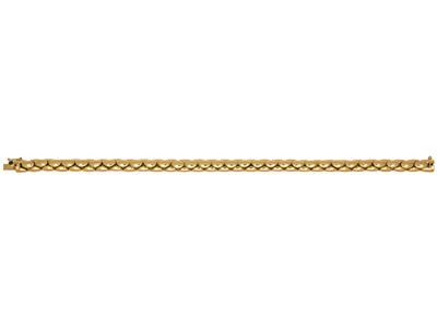 Bracelet Cobra 6 mm, 20 cm, Or jaune 18k