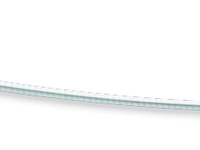 Collier Oméga rond avvolto 0,8 mm, 42 cm, Or gris 18k rhodié - Image Standard - 2