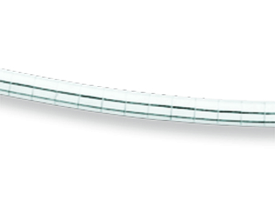 Collier Oméga rond 2 mm, embouts dévissables, 42 cm, Or gris 18k rhodié - Image Standard - 2