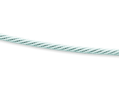 Collier Câble 1,4 mm, 42 cm, Or gris 18k rhodié - Image Standard - 2