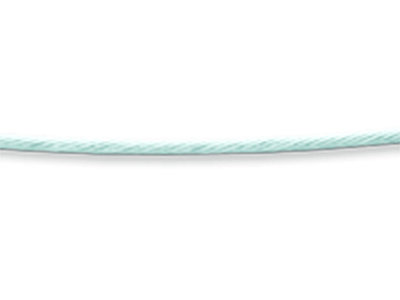 Collier Câble 0,75 mm, 42 cm, Or gris 18k rhodié - Image Standard - 2