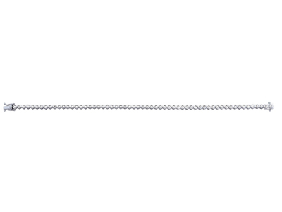 Bracelet serti clos 2,90 mm, diamants 0,65ct, Or gris 18k - Image Standard - 1