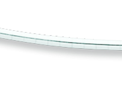 Collier Oméga rond 1,5 mm, embouts dévissables,  45 cm, Or gris 18k rhodié - Image Standard - 2