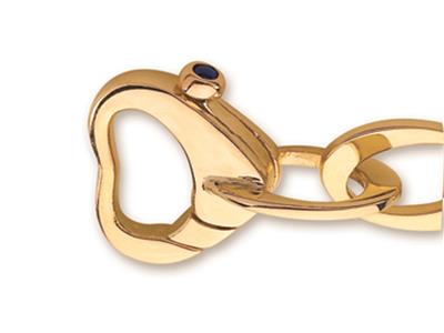 Collier maille Ovale alternée 8,8/13 mm, 44 cm, Or bicolore 18k. Réf. 5909 - Image Standard - 2