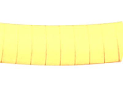 Collier Oméga feuille de sauge 5 mm réversible, 45 cm, Or bicolore 18k - Image Standard - 2