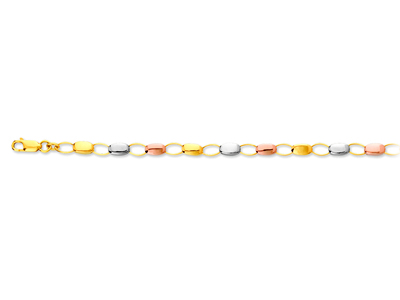 Bracelet petits Cailloux 4,7 mm, 19 cm, 3 Ors 18k - Image Standard - 1