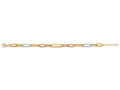 Bracelet Rectangle, 17-18 cm, 3 Ors 18k