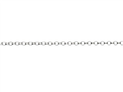 Chaîne maille Jaseron diamantée 1,4 mm, 50 cm, Argent 925 - Image Standard - 2