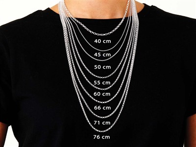 Chaîne maille Jaseron diamantée 1,4 mm, 66 cm, Argent 925 - Image Standard - 6