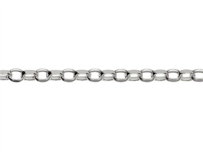 Chaîne maille Jaseron diamantée 2,2 mm, 55 cm, Argent 925 - Image Standard - 2