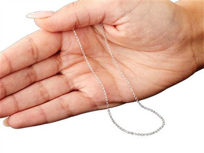 Chaîne maille Jaseron 1,4 mm, 60 cm, Argent 925 - Image Standard - 5