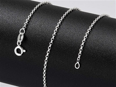 Chaîne maille Jaseron 1,4 mm, 71 cm, Argent 925 - Image Standard - 4