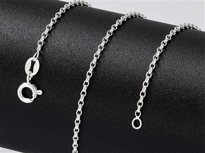 Chaîne maille Jaseron 1,70 mm, 40 cm, Argent 925 - Image Standard - 4