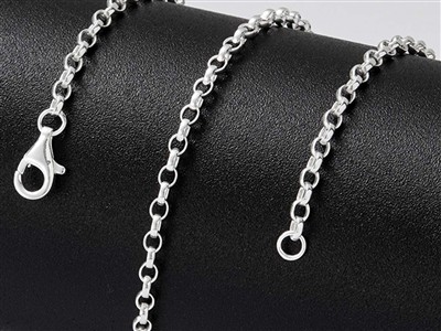 Chaîne maille Jaseron 2,5 mm, 71 cm, Argent 925 - Image Standard - 4