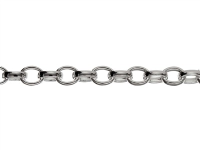 Chaîne maille Jaseron 3 mm, 45 cm, Argent 925 - Image Standard - 2