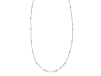 Collier Tennis Oxydes de Zirconium, 90 cm, Argent 925 rhodié