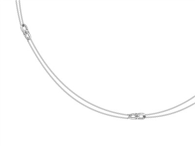 Sautoir 5 doubles étriers 15 x 7,5 mm, Argent 925 passivé - Image Standard - 3