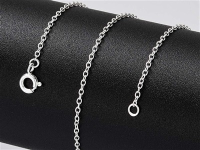 Chaîne maille Forçat claire ronde 1,6 mm, 76 cm, Argent 925 - Image Standard - 5