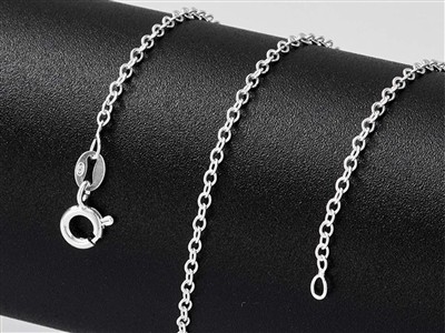 Chaine maille Forçat claire ronde 1,9 mm, 45 cm, Argent 925 - Image Standard - 5