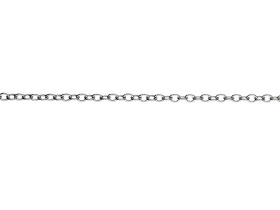 Chaîne maille Forçat claire ronde 1,9 mm, 60 cm, Argent 925 - Image Standard - 2
