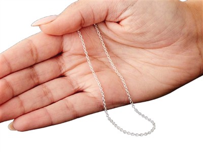 Chaîne maille Forçat claire ronde 1,9 mm, 60 cm, Argent 925 - Image Standard - 4