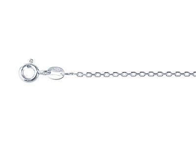 Chaîne maille Forçat diamantée 1,5 mm, 55 cm, Argent 925 - Image Standard - 2