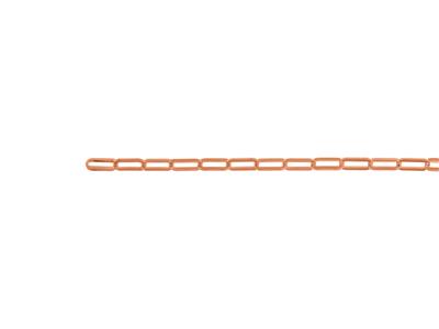 Chaîne maille Rectangle 4,55 mm, Or rouge 18k. Réf. 00862bis - Image Standard - 3