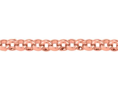 Chaîne maille Jaseron massive 4,50 mm, Or rouge 18k. Réf. 00403 - Image Standard - 2