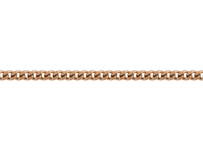 Chaîne maille Gourmette diamantée 1 mm, Or rose 18k. Réf. 00230 - Image Standard - 3