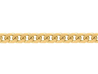 Chaîne maille Gourmette bombée massive 5,40 mm, Or jaune 18k. Réf. 00394 - Image Standard - 2