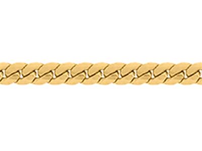 Chaine maille Anglaise massive 1,4 mm, Or jaune 18k. Réf. 00082