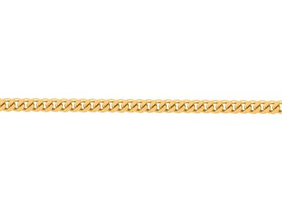 Chaîne maille Gourmette diamantée 1 mm, Or jaune 18k. Réf. 00230 - Image Standard - 3