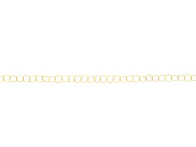 Chaîne d'extension, maille Anneau 2,80 mm, à la coupe, Or jaune 18k - Image Standard - 2