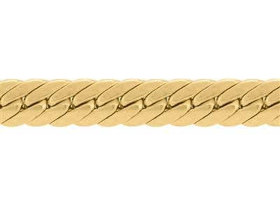 Chaîne maille Anglaise creuse 5,70 mm, Or jaune 18k. Réf. 00528 - Image Standard - 2
