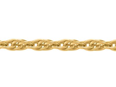Chaîne maille Forçat double 2 mm, Or jaune 18k. Réf. 00680 - Image Standard - 2