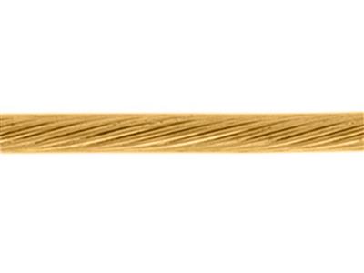 Chaine Câble 0,8 mm, 19 fils, Or jaune 18k. Réf. 10012