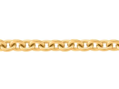 Chaîne maille Forçat ronde 3 mm, Or jaune 18k. Réf. 00380 - Image Standard - 2